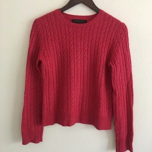 Express M Cashmere Wool Blend Sweater Dark Pink